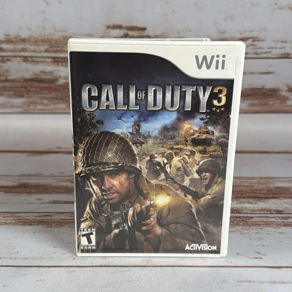 Call of Duty 3 Wii FPS World War II Normandy Used W/Manual